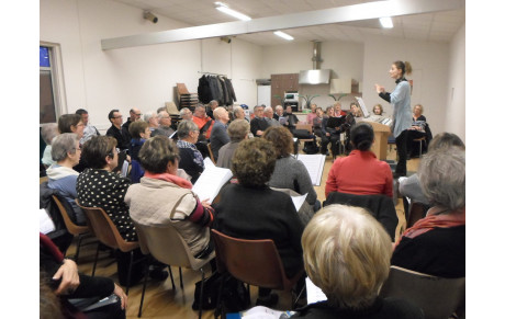 Chorale:reprise des répétitions Jeudi 13 septembre 2018 à 19h45- salle DUNK